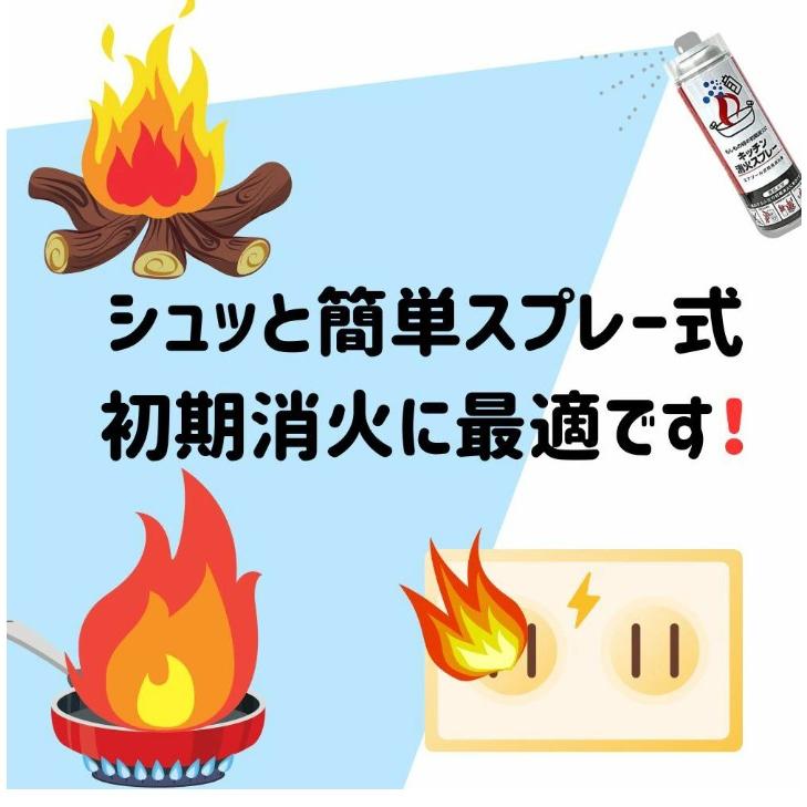 丸山工業 消火スプレー 3本 最新製造品 2026年4月製造 家庭用