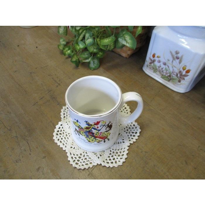 騎士柄 マグカップ コップ フラワーベース 花瓶にも イギリス 英国製
