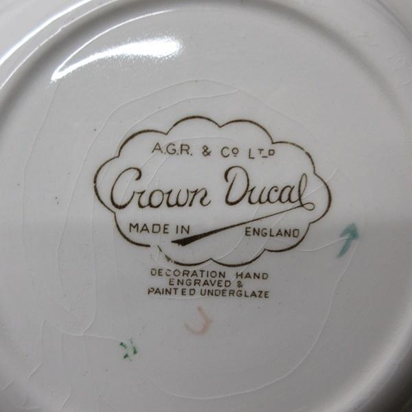 イギリス　ヴィンテージ　CROWN DUCAL クラウンデュカル ボウル　深皿 イギリスヴィンテージCROWN DUCAL クラウンデュカル ボウル深皿