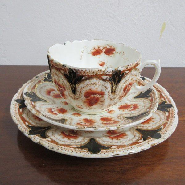 希少 イギリス アンティーク ロイヤルアルバート 創業1896年-1904年 カップ ソーサー トリオ 英国製 tableware 1095sbの画像