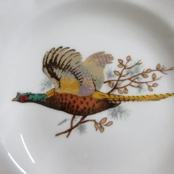 イギリス ビンテージ Duchess ペア ミニプレート キジ柄 ディッシュ 