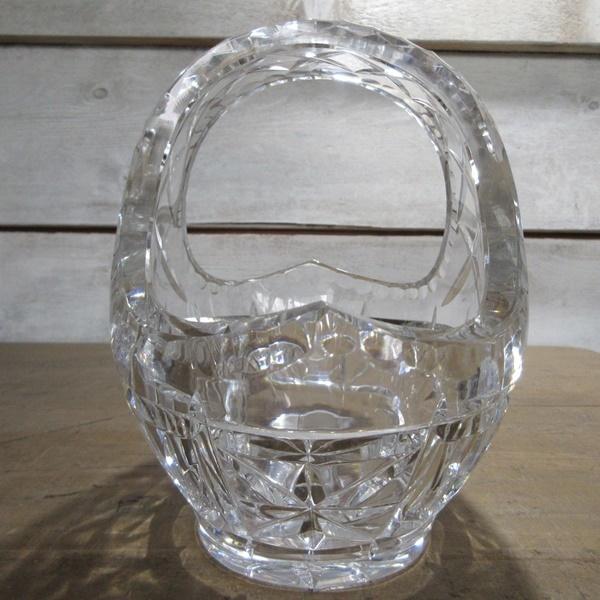 イギリス インテリア雑貨 ガラス製 バスケットガラス バスケット