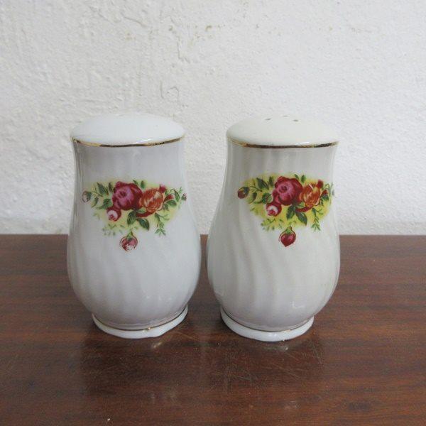 純銀 塩/コショウ入れ ① ソルト/ペッパー入れ 刻印 猫足 アンティーク