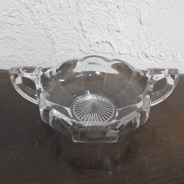 イギリス アンティーク チッペンデール ガラスボウル ダブルハンドル