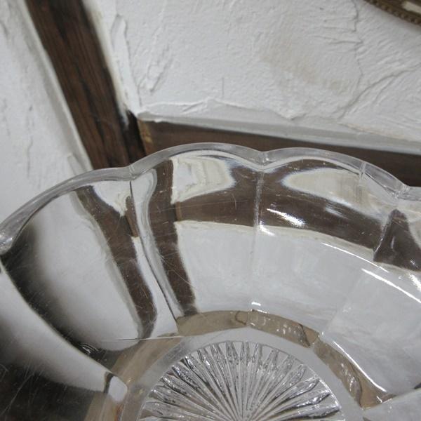 イギリス アンティーク チッペンデール ガラスボウル ダブルハンドル