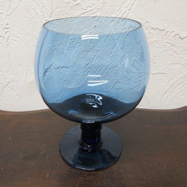 イギリス インテリア雑貨 ガラス製 ワイングラス形 フラワーベース 