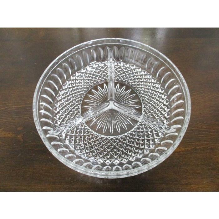 英国】オードブルプレート【シルバープレート / ガラス】セパレート