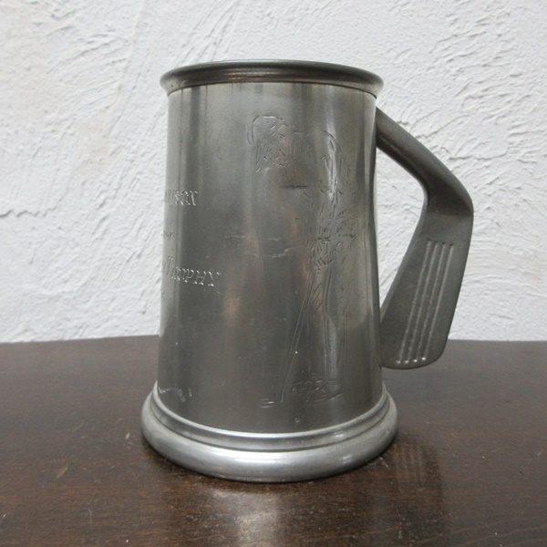 イギリス ヴィンテージ ピューター 錫製 ビアマグカップ ビアジョッキ タンカード English Pewter 英国製 tableware 1950saz｜manorhouse-build