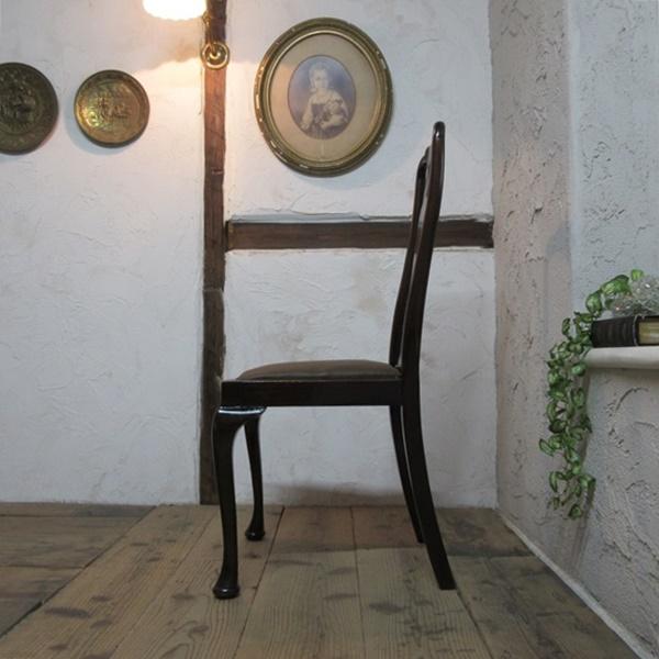 イギリス アンティーク 家具 クイーンアンチェア 猫脚 椅子 英国 4112e イギリス アンティーク 家具 クイーンアンチェア ダイニング