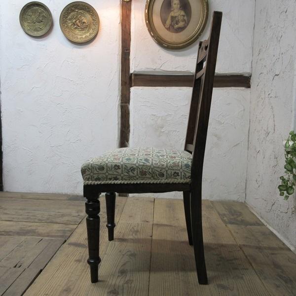 イギリス アンティーク 家具 ダイニングチェア 椅子 イス 木製 オーク