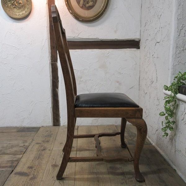 イギリス アンティーク 家具 ダイニングチェア 椅子 イス 木製 オーク