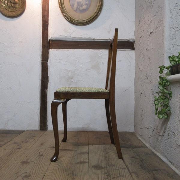 イギリス アンティーク 家具 クイーンアンチェア 猫脚 椅子 英国 4310e クイーンアンチェア ダイニングチェア ウィリアムモリス 猫脚