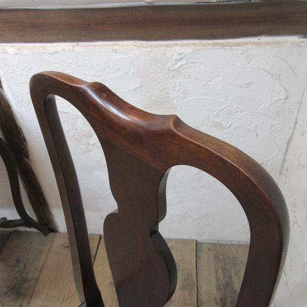 イギリス アンティーク 家具 クイーンアンチェア 猫脚 椅子 英国 4366d イギリス アンティーク 家具 クイーンアンチェア ダイニング