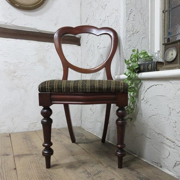 イギリス アンティーク 家具 ダイニングチェア 2脚セット 英国 4675e