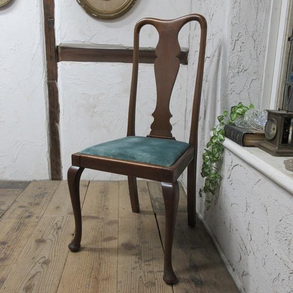 イギリス アンティーク 家具 SALE セール クイーンアンチェア ダイニングチェア 猫脚 イス 木製 英国 QUEENANNCHAIR 4423dz 目玉！