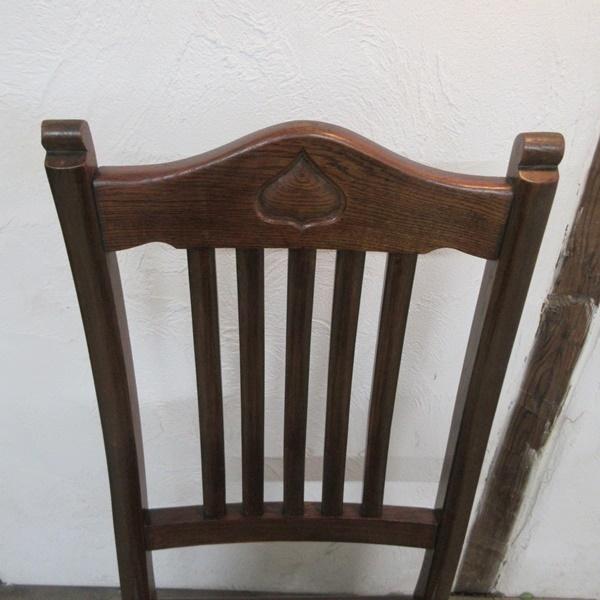 イギリス アンティーク 家具 ダイニングチェア ハイバック 椅子 イス