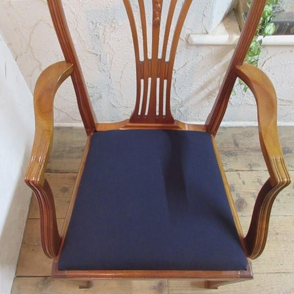 イギリス ヴィンテージ家具 ダイニングチェア アームチェア 椅子③