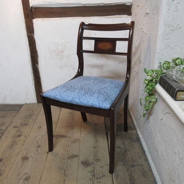 ダイニングチェア ウィリアムモリス リージェンシー イス 木製 マホガニー 英国 イギリス アンティーク 家具 DININGCHAIR 4556d