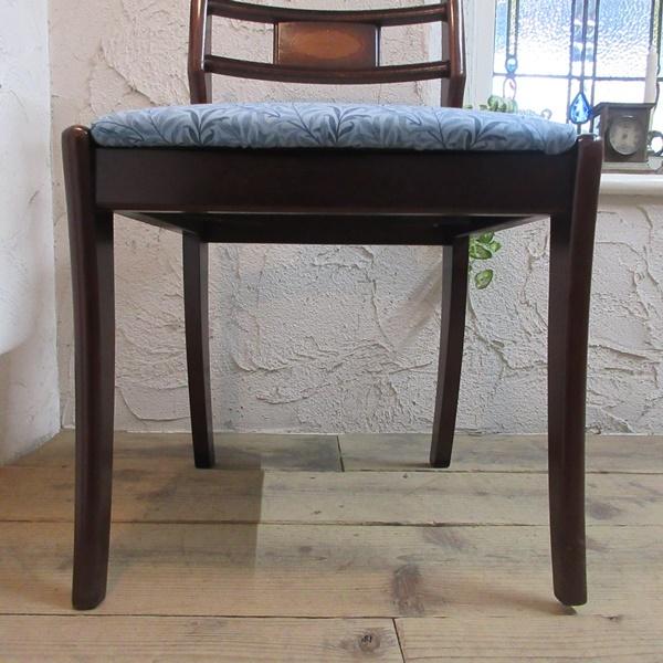 ダイニングチェア ウィリアムモリス リージェンシー イス 木製 マホガニー 英国 イギリス アンティーク 家具 DININGCHAIR 4556d_4