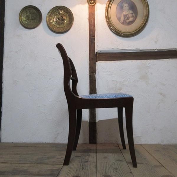 ダイニングチェア ウィリアムモリス リージェンシー イス 木製 マホガニー 英国 イギリス アンティーク 家具 DININGCHAIR 4556d_5
