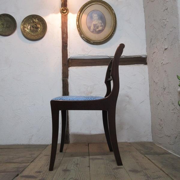 ダイニングチェア ウィリアムモリス リージェンシー イス 木製 マホガニー 英国 イギリス アンティーク 家具 DININGCHAIR 4556d_6