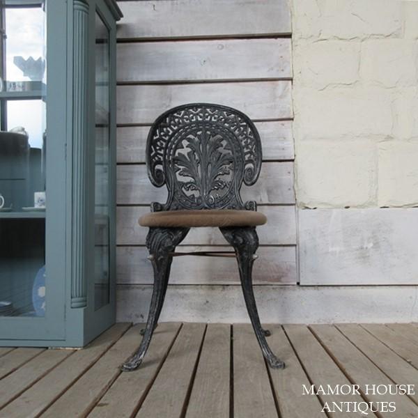 イギリス アンティーク 家具 アイアンチェア 店舗什器 椅子 イス