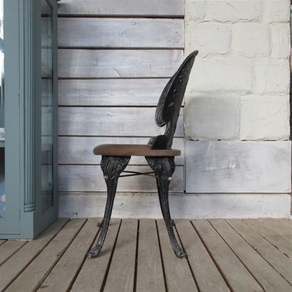 イギリス アンティーク 家具 アイアンチェア 店舗什器 椅子 イス