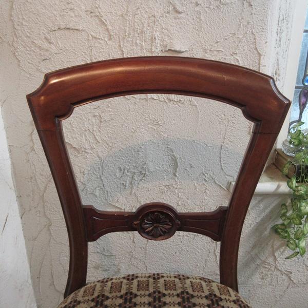 イギリス アンティーク 家具 ダイニングチェア 椅子 イス アップ