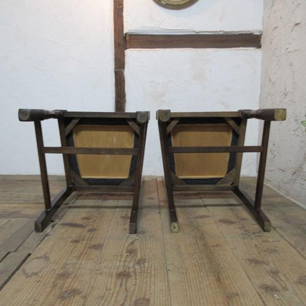 イギリス アンティーク 家具 ダイニングチェア 2脚セット 椅子 イス