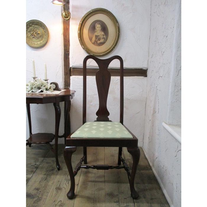 イギリス アンティーク 家具 ダイニングチェア 椅子 オーク 英国 4998d