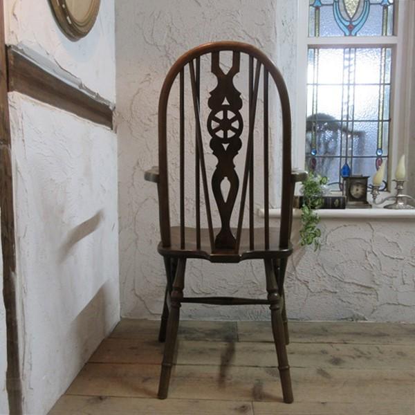 イギリス アンティーク 家具 アームチェア キッチンチェア 英国 4735e イギリス アンティーク 家具 アームチェア キッチンチェア ホイール