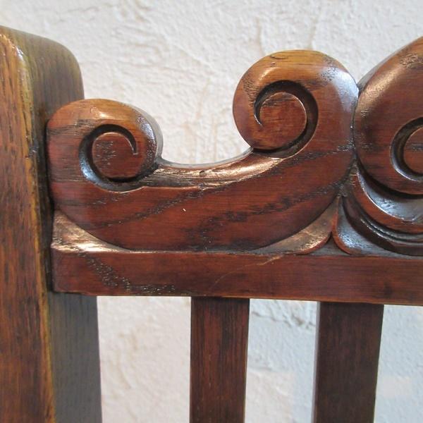 イギリス アンティーク 家具 ダイニングチェア ツイストレッグ