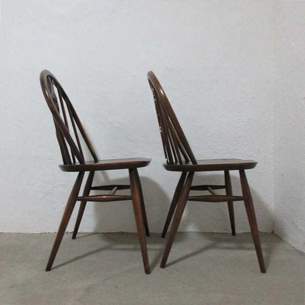 イギリス ビンテージ 家具 アーコール Ercol キッチンチェア 2脚セット