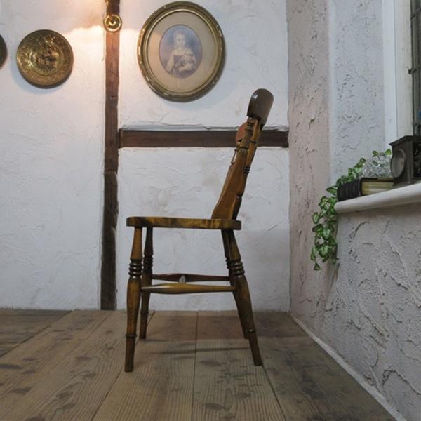 イギリス アンティーク 家具 キッチンチェア 椅子 イス 店舗什器