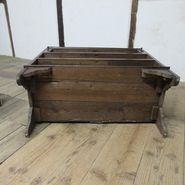 イギリス アンティーク 家具 ライティングビューロー 3段引き出し 本棚 デスク 机 収納 木製 オーク 英国 BUREAU 6023e_9