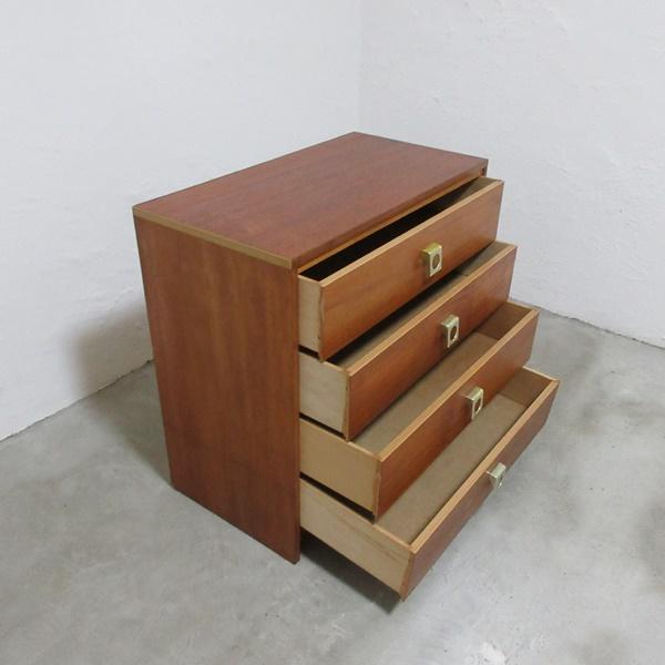 イギリス ビンテージ 家具 チェスト タンス ドロアーズ 4段引き出し 収納 北欧スタイル 木製 英国 VINTAGE mid 6026e_1