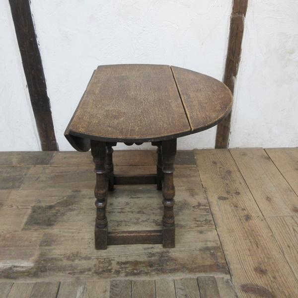 イギリス アンティーク 家具 ドロップリーフテーブル バタフライテーブル コーヒーテーブル 木製 オーク 英国 SMALLTABLE 6084e