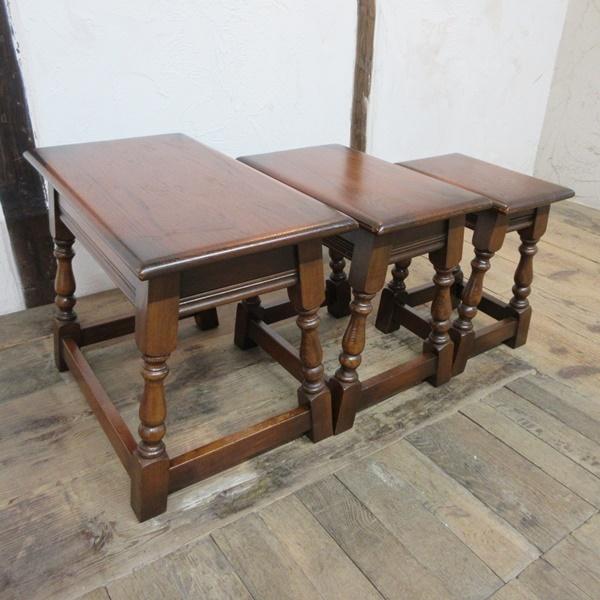 家具 イギリス アンティーク 家具 オールドチャーム ネストテーブル