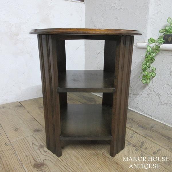 イギリス アンティーク 家具 ブックテーブル サイドテーブル 本棚