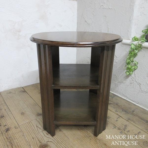イギリス アンティーク 家具 ブックテーブル サイドテーブル 本棚 6776d イギリス アンティーク オーク サイドテーブル 飾り台 本棚 収納