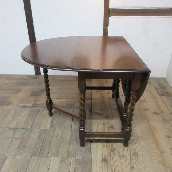 イギリス アンティーク 家具 ゲートレッグテーブル ダイニングテーブル