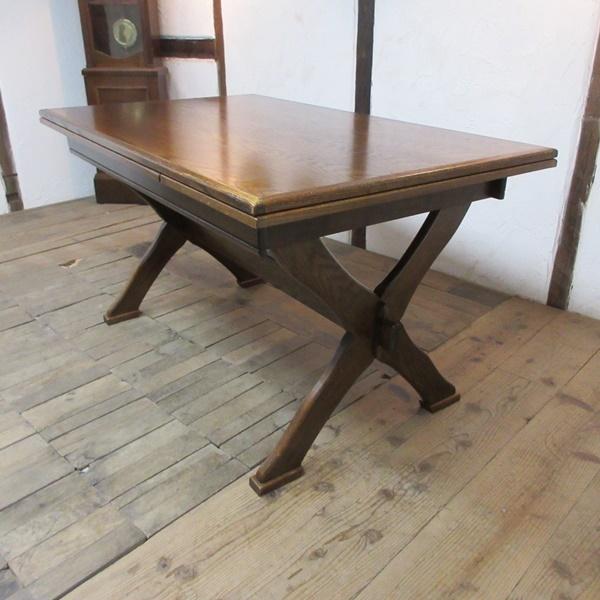 イギリス アンティーク 家具 ダイニングテーブル ドローリーフテーブル