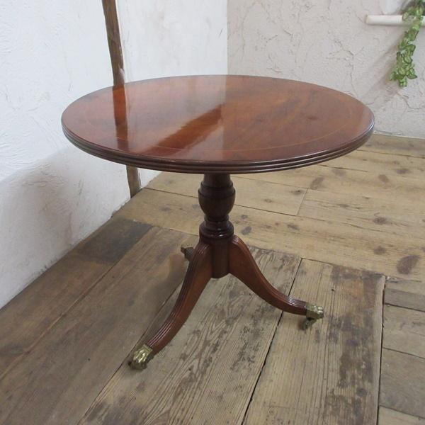 イギリス製 アンティーク 家具 コーヒーテーブル キャスター付き サイドテーブル カフェ 木製 マホガニー 英国 SMALLTABLE 6207e 新入荷