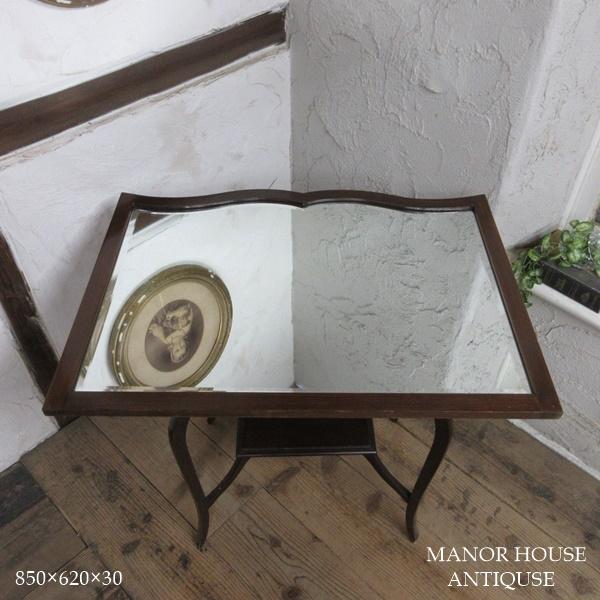 イギリス アンティーク 家具 ウォールミラー 壁掛け鏡 木製枠