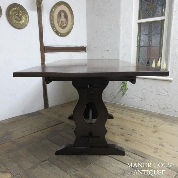 イギリス アンティーク 家具 ドローリーフテーブル ダイニング 英国 6418d