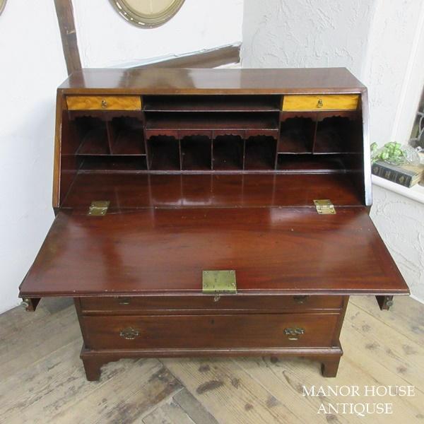 イギリス アンティーク 家具 ライティングビューロー デスク 机 6024e