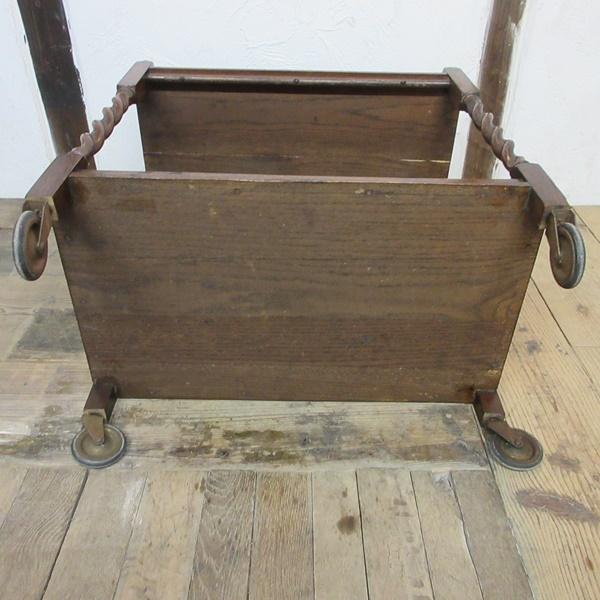 イギリス アンティーク 家具 キッチンワゴン トロリー ツイスト 6586d