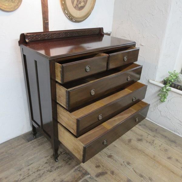 イギリス アンティーク 家具 チェスト ドロワーズ 4段引き出し 6847d イギリス アンティーク 家具 チェスト ドロワーズ 4段引き出し