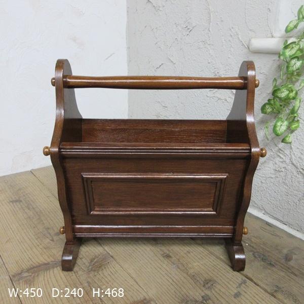 イギリス アンティーク 家具 マガジンラック 新聞入れ 楽譜入れ