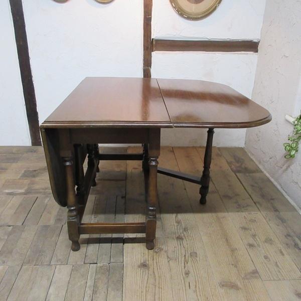 イギリス アンティーク 家具 ダイニングテーブル バタフライ ゲート